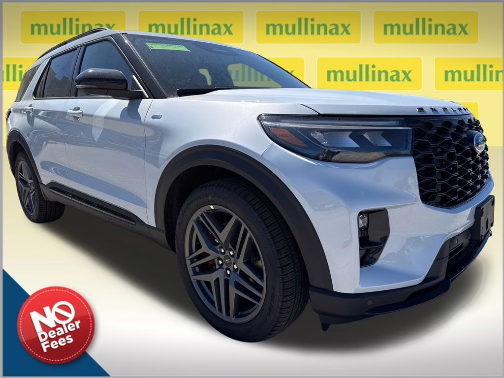 2026 Space White Metallic Ford Explorer ST-Line RWD SUV