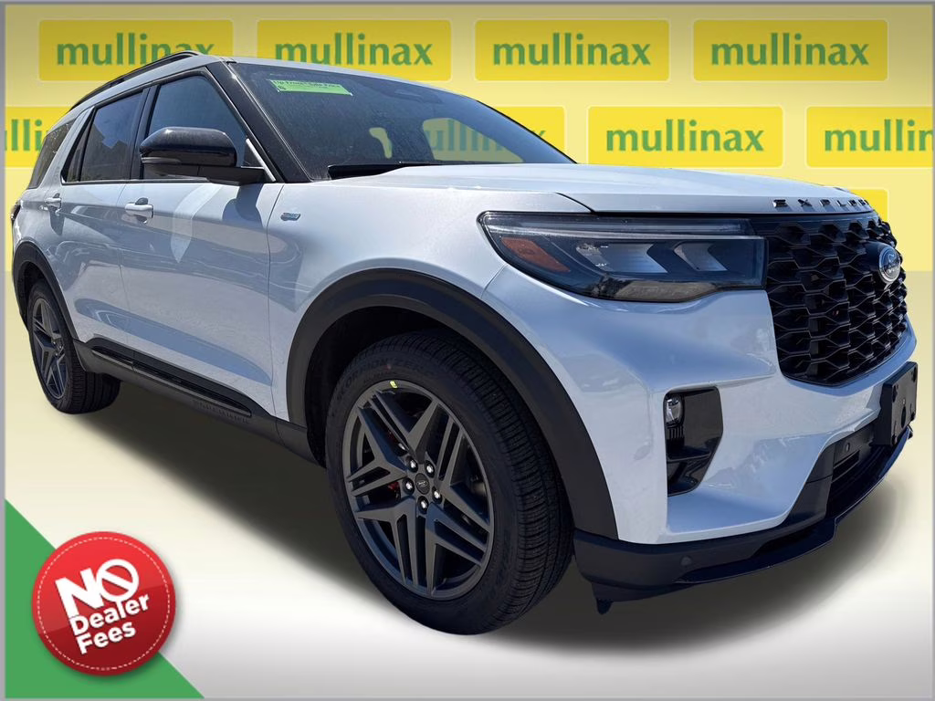 2026 Space White Metallic Ford Explorer ST-Line RWD SUV
