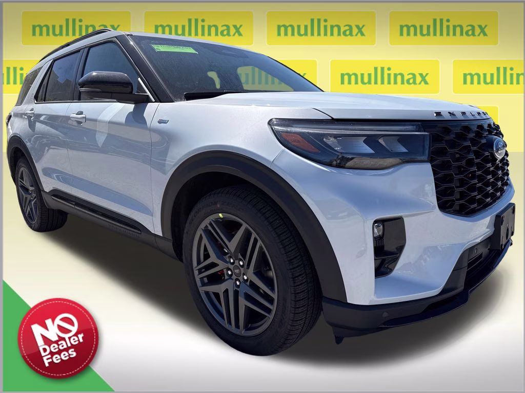 2026 Space White Metallic Ford Explorer ST-Line RWD SUV