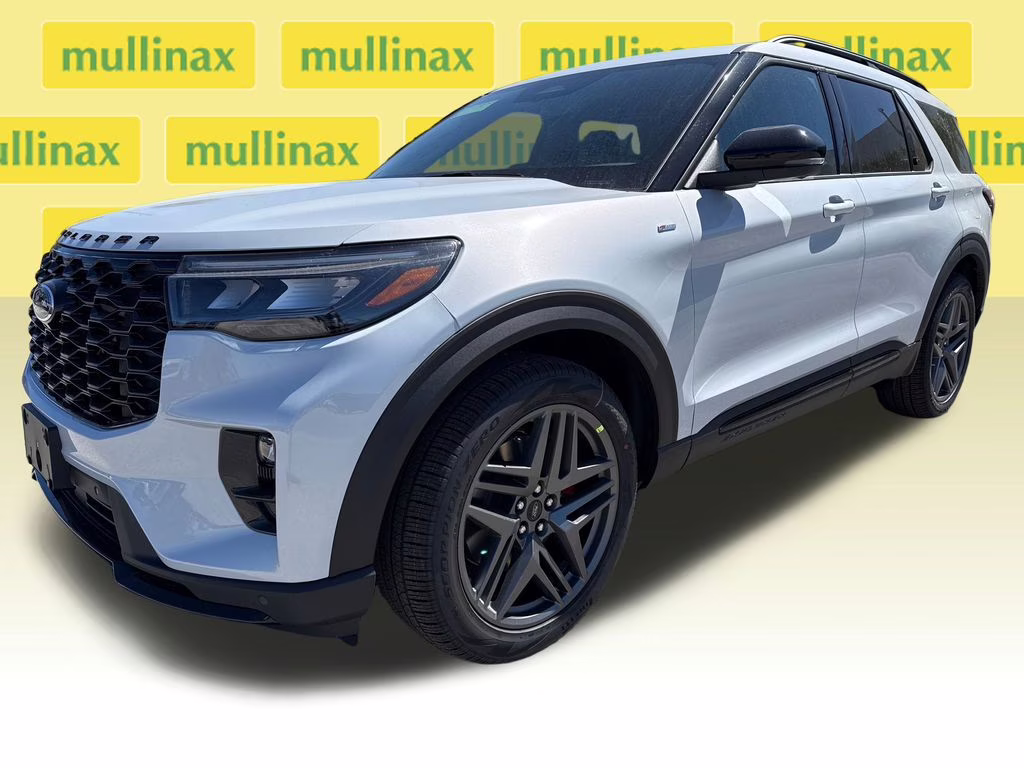 2026 Space White Metallic Ford Explorer ST-Line RWD SUV