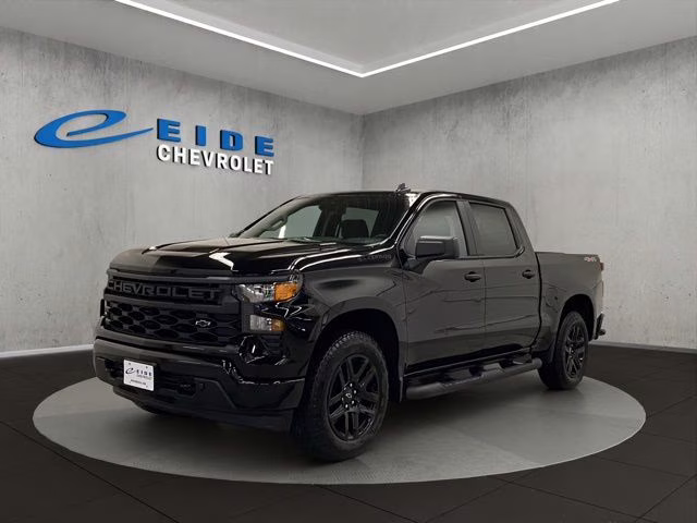 2026 Black Chevrolet Silverado 1500 Custom 4X4 Truck