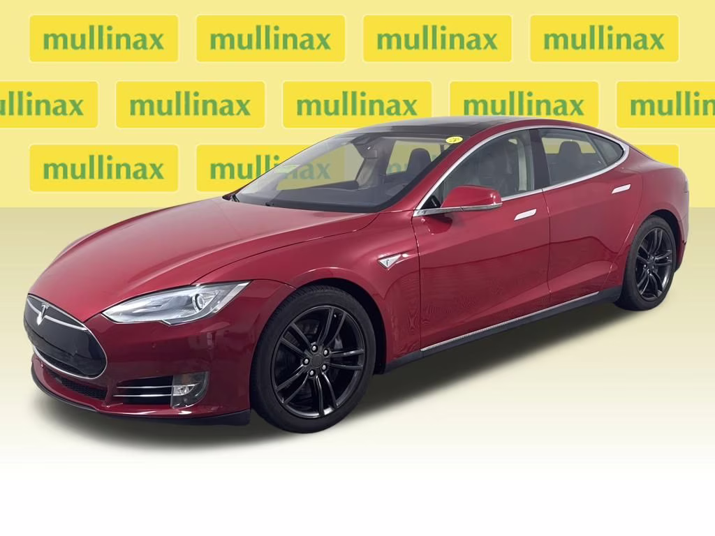 2015 Red Multi-Coat Tesla Model S 70D AWD Hatchback