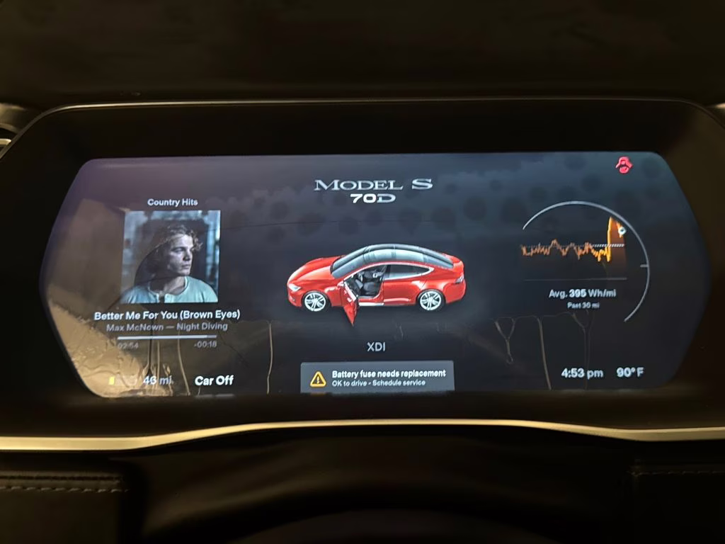 2015 Red Multi-Coat Tesla Model S 70D AWD Hatchback