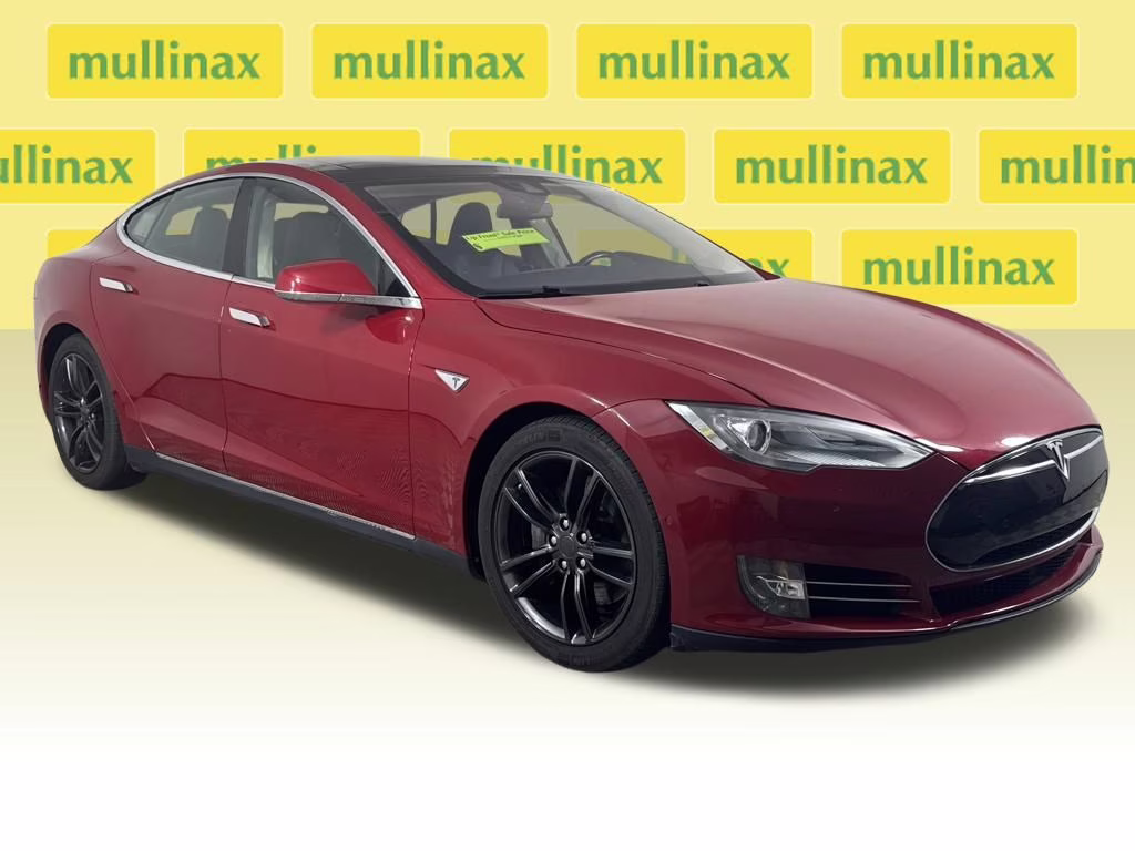 2015 Red Multi-Coat Tesla Model S 70D AWD Hatchback