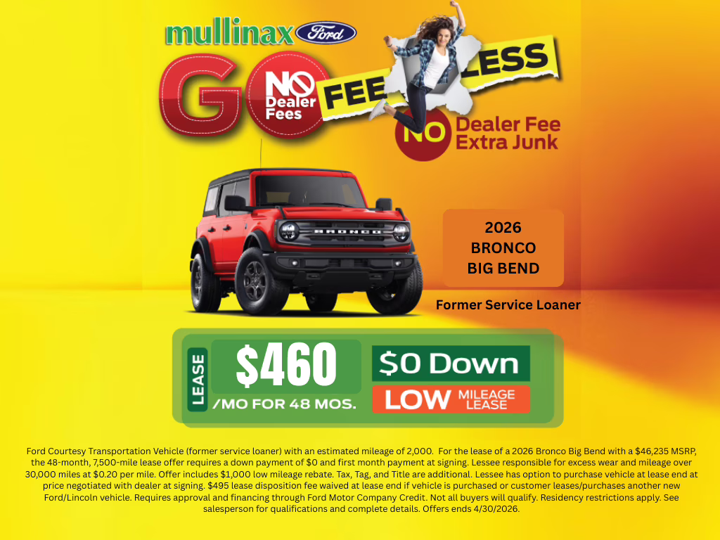 2026 Avalanche Gray Ford Bronco Big Bend 4X4 SUV