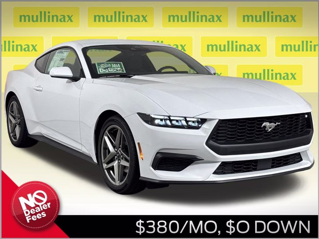 2026 Oxford White Ford Mustang EcoBoost RWD Coupe