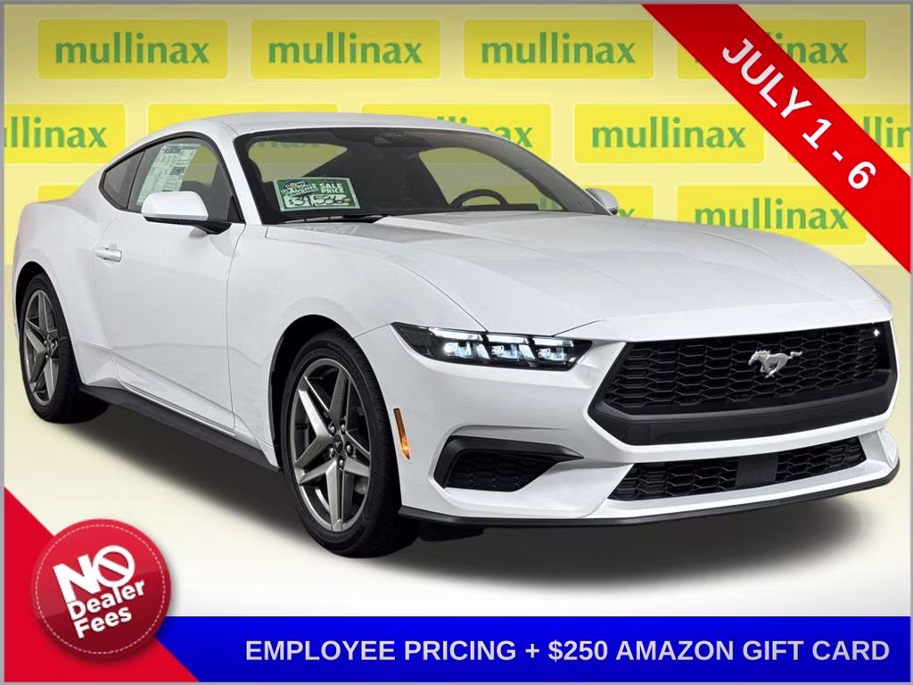 2026 Oxford White Ford Mustang EcoBoost RWD Coupe