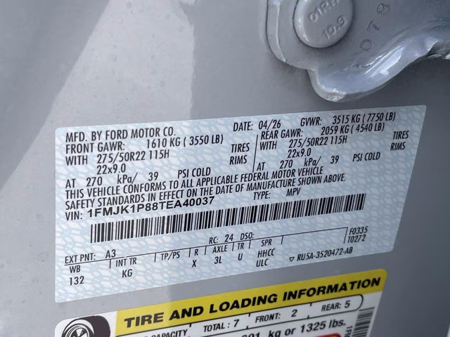 2026 Space Silver Metallic Ford Expedition Max King Ranch 4X4 SUV