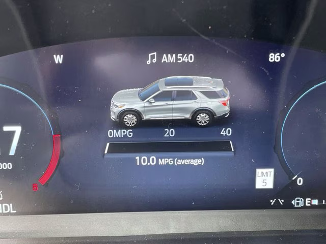 2026 Space White Metallic Ford Explorer ST-Line RWD SUV