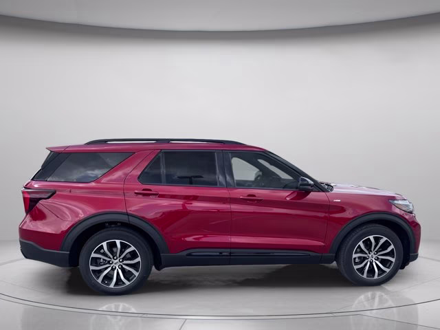 2026 Rapid Red Metallic Tinted Clearcoat Ford Explorer ST-Line RWD SUV