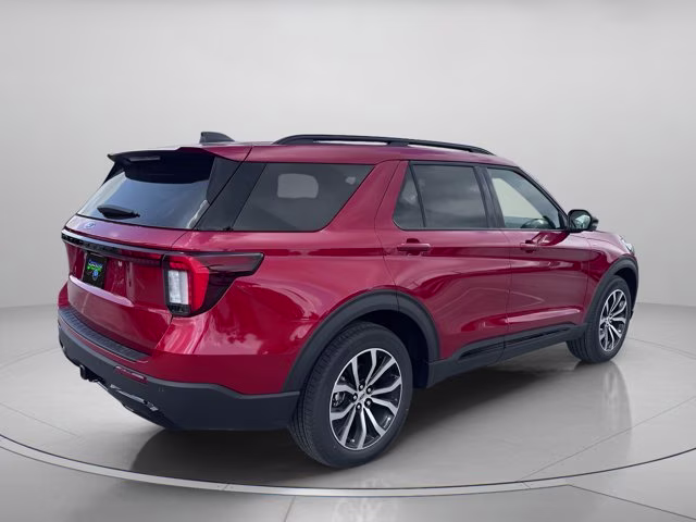 2026 Rapid Red Metallic Tinted Clearcoat Ford Explorer ST-Line RWD SUV