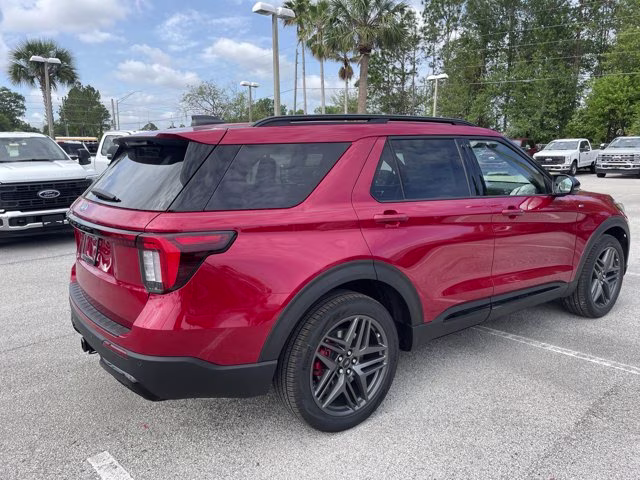 2026 Rapid Red Metallic Tinted Clearcoat Ford Explorer ST-Line RWD SUV