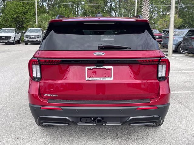 2026 Rapid Red Metallic Tinted Clearcoat Ford Explorer ST-Line RWD SUV