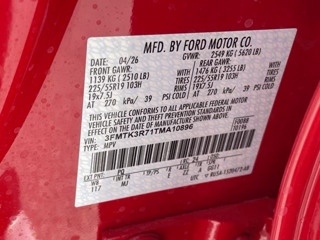 2026 Race Red Ford Mustang Mach-E Premium RWD SUV