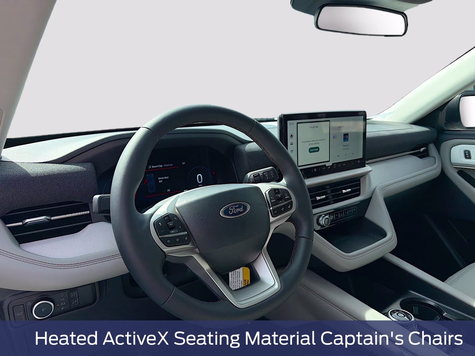 2026 Star White Metallic Tri-Coat Ford Explorer Active RWD SUV