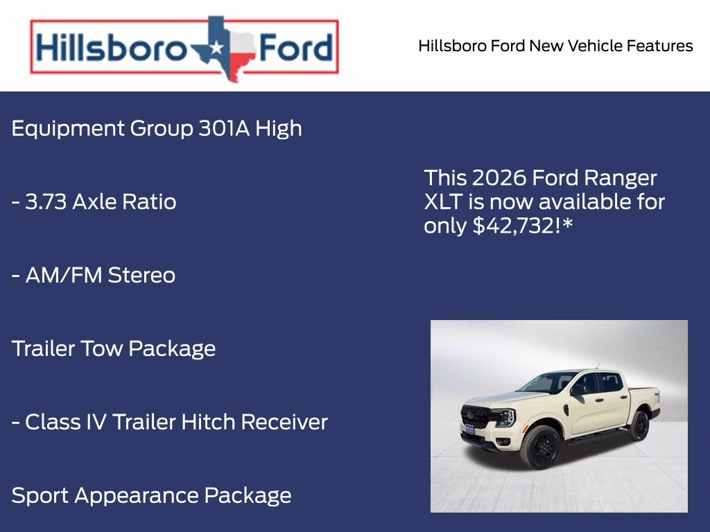 2026 Desert Sand Ford Ranger XLT 4X4 Truck