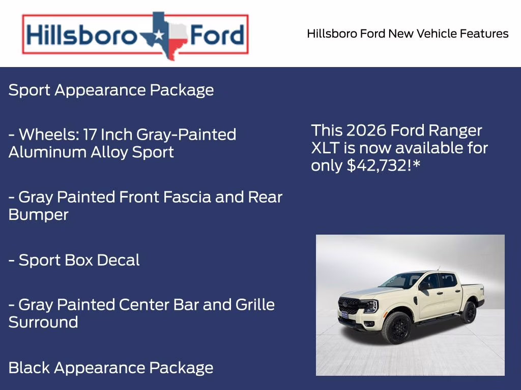 2026 Desert Sand Ford Ranger XLT 4X4 Truck