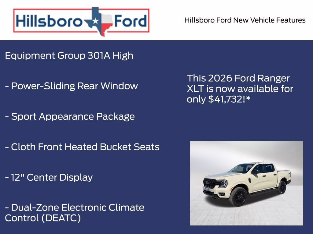 2026 Desert Sand Ford Ranger XLT 4X4 Truck