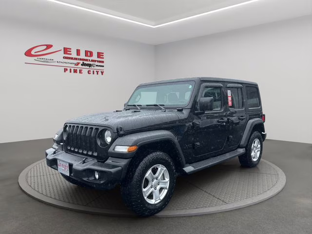2021 Black Clearcoat Jeep Wrangler Unlimited Sport S 4X4 SUV