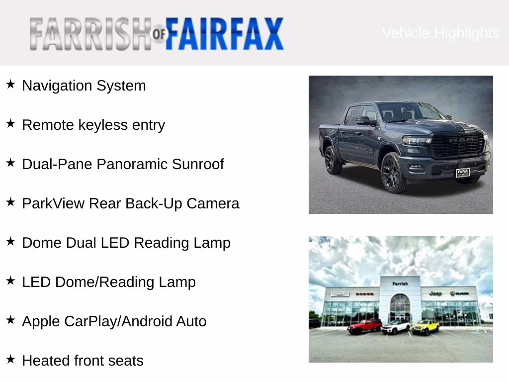 2026 Forged Blue Metallic Ram 1500 Laramie 4X4 Truck