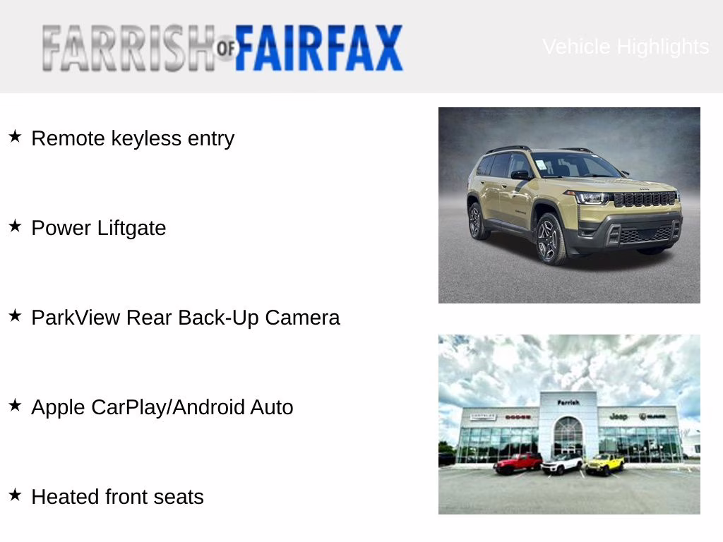 2026 '41 Jeep Cherokee Laredo 4X4 SUV