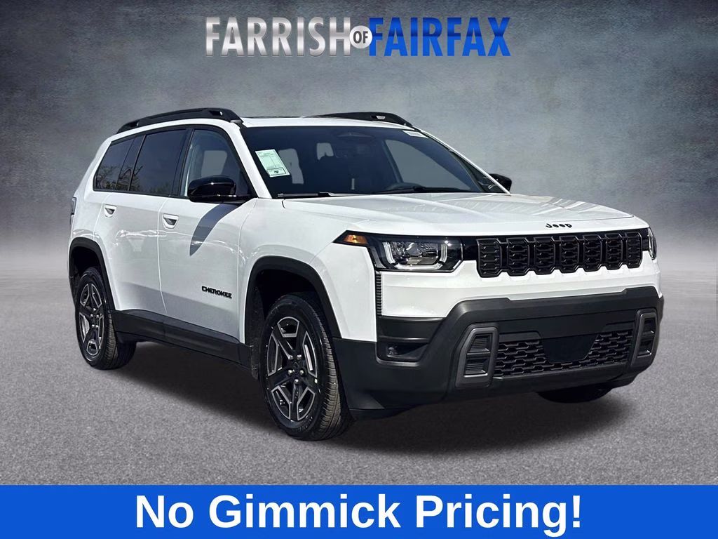 2026 Bright White Clearcoat Jeep Cherokee Limited 4X4 SUV