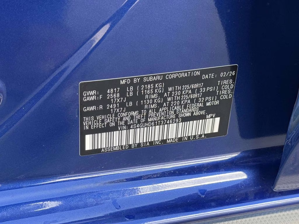 2026 Sapphire Blue Pearl Subaru Crosstrek Premium AWD SUV