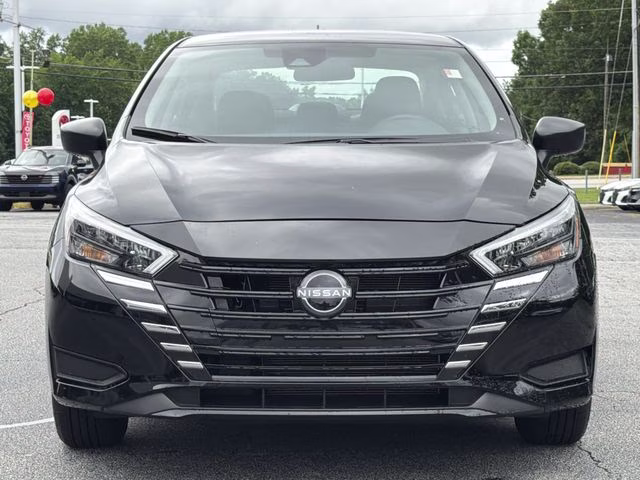 2025 Super Black Metallic Nissan Versa 1.6 S FWD Sedan