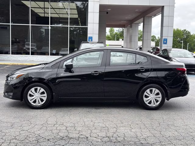 2025 Super Black Metallic Nissan Versa 1.6 S FWD Sedan