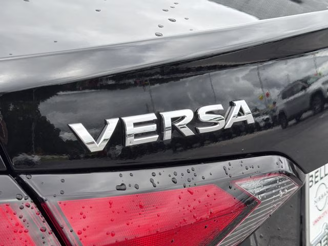 2025 Super Black Metallic Nissan Versa 1.6 S FWD Sedan