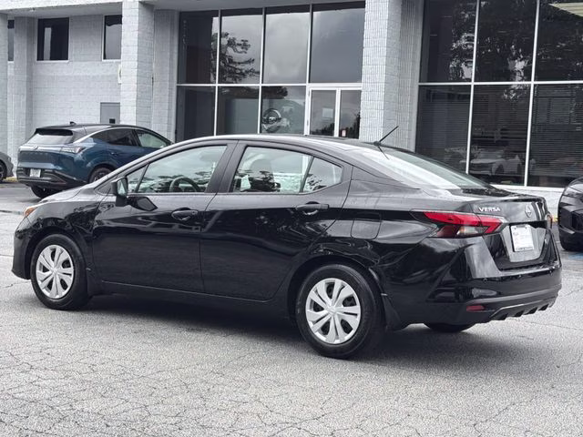 2025 Super Black Metallic Nissan Versa 1.6 S FWD Sedan