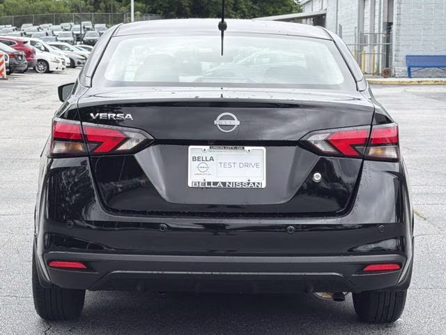 2025 Super Black Metallic Nissan Versa 1.6 S FWD Sedan