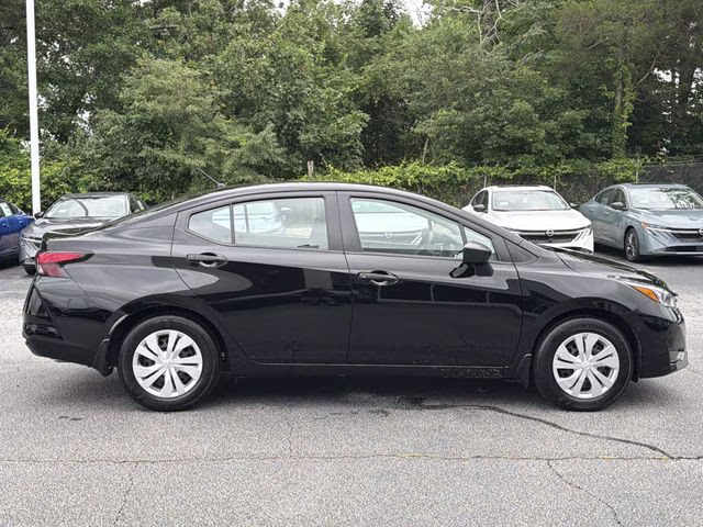 2025 Super Black Metallic Nissan Versa 1.6 S FWD Sedan