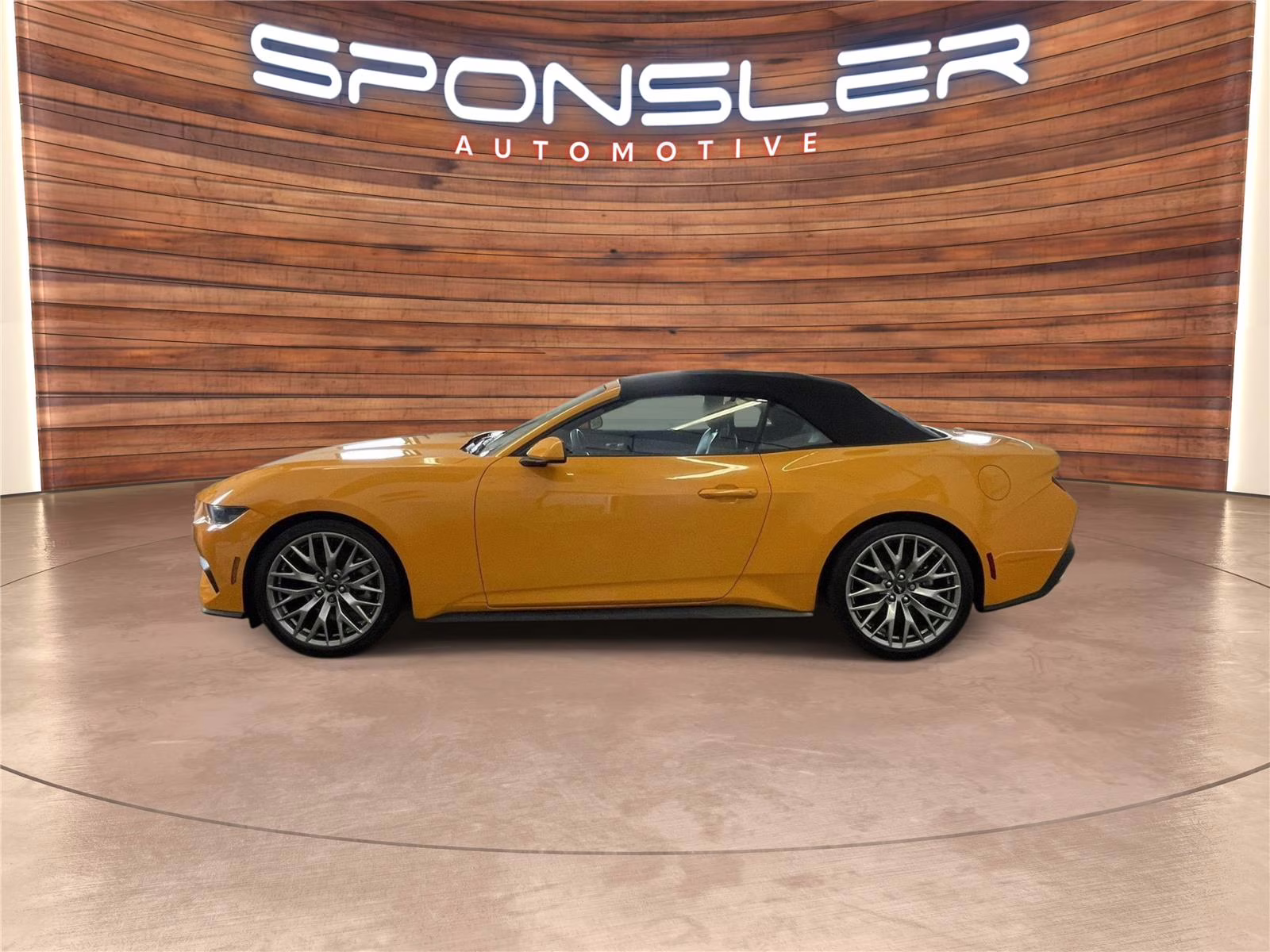 2026 Orange Fury Metallic Tri-Coat Ford Mustang EcoBoost Premium RWD Convertible