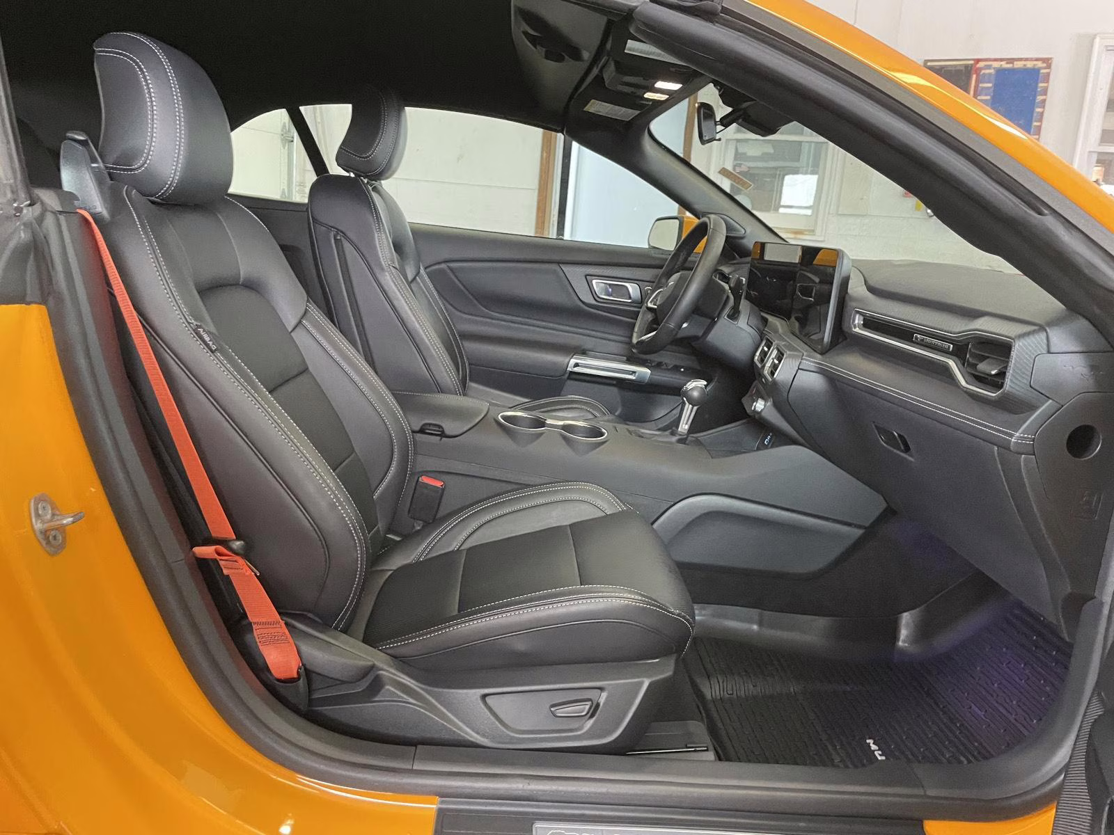 2026 Orange Fury Metallic Tri-Coat Ford Mustang EcoBoost Premium RWD Convertible