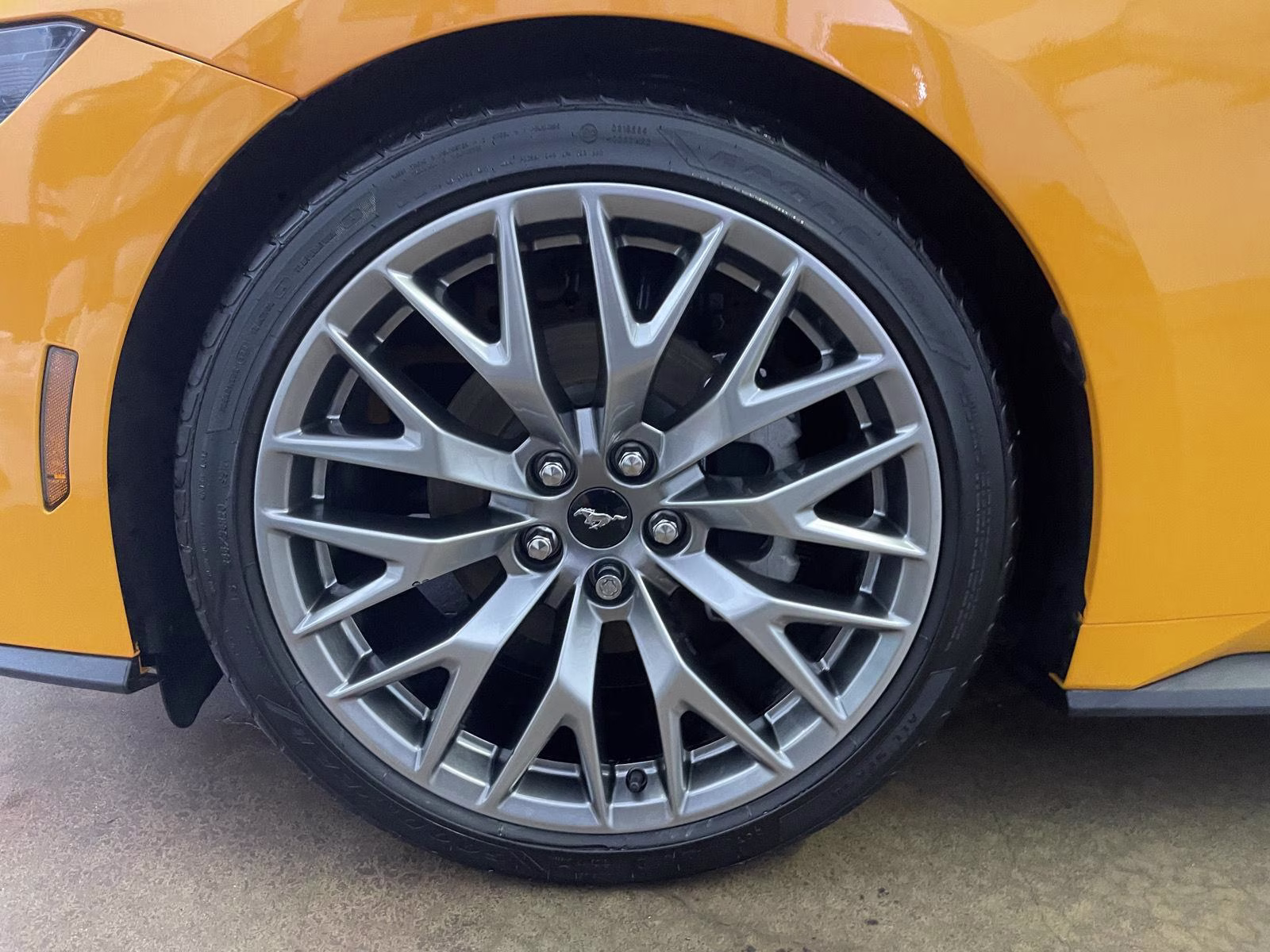 2026 Orange Fury Metallic Tri-Coat Ford Mustang EcoBoost Premium RWD Convertible