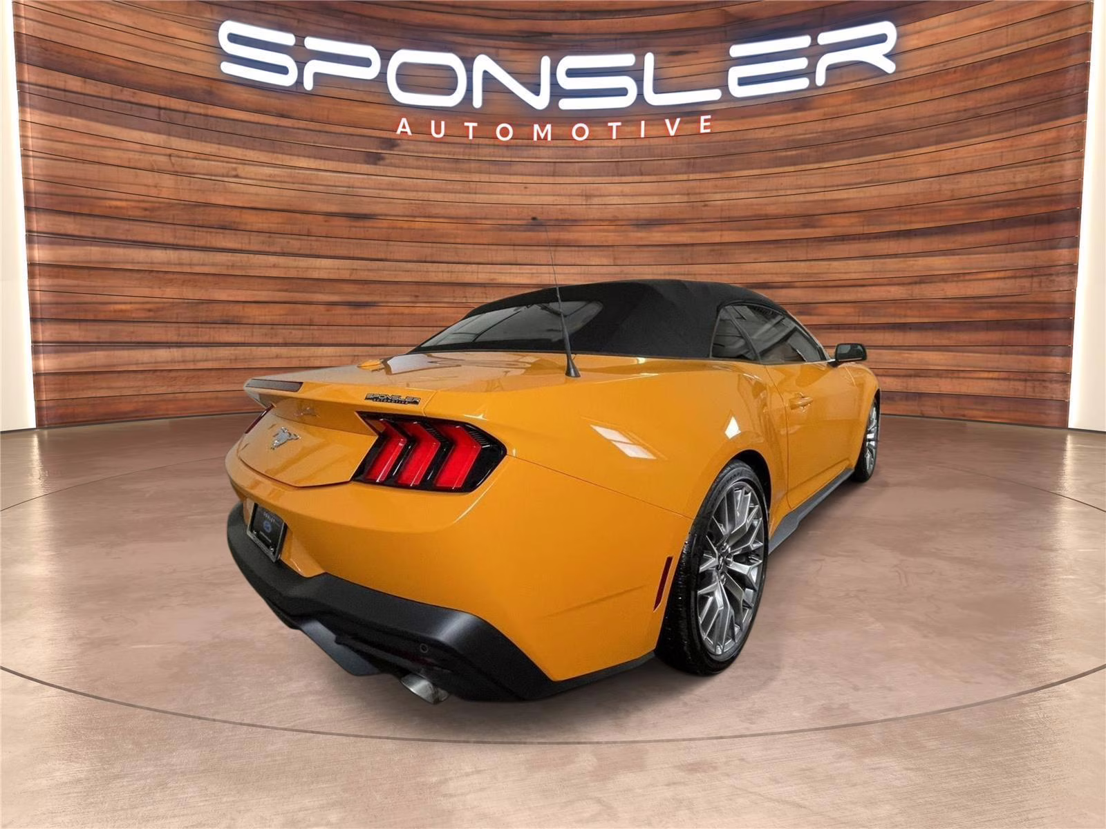 2026 Orange Fury Metallic Tri-Coat Ford Mustang EcoBoost Premium RWD Convertible