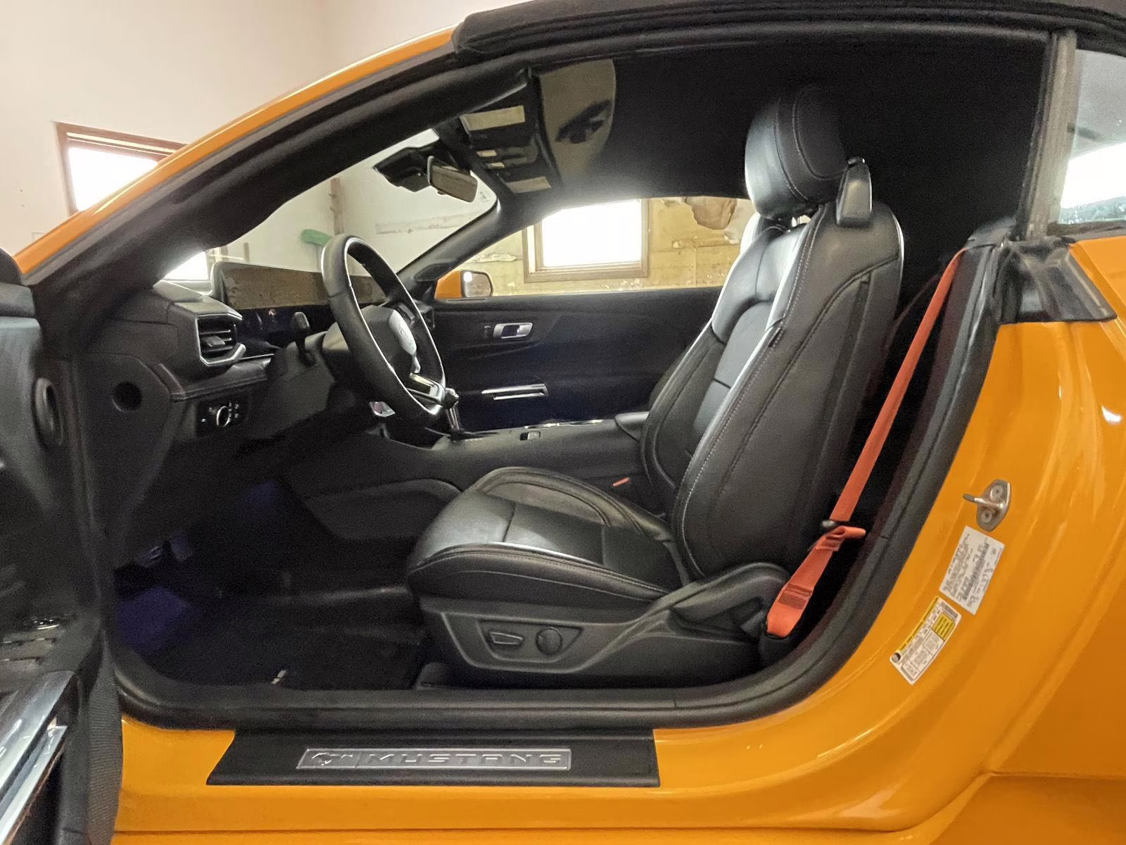 2026 Orange Fury Metallic Tri-Coat Ford Mustang EcoBoost Premium RWD Convertible