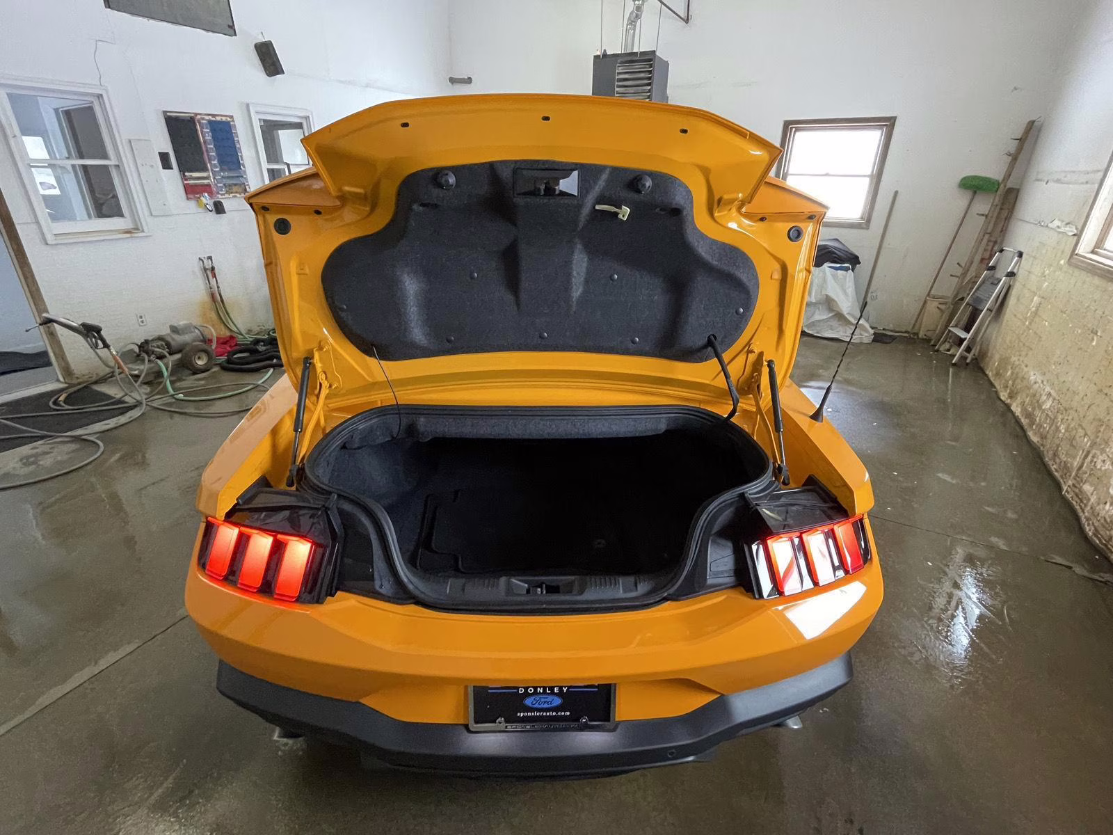2026 Orange Fury Metallic Tri-Coat Ford Mustang EcoBoost Premium RWD Convertible
