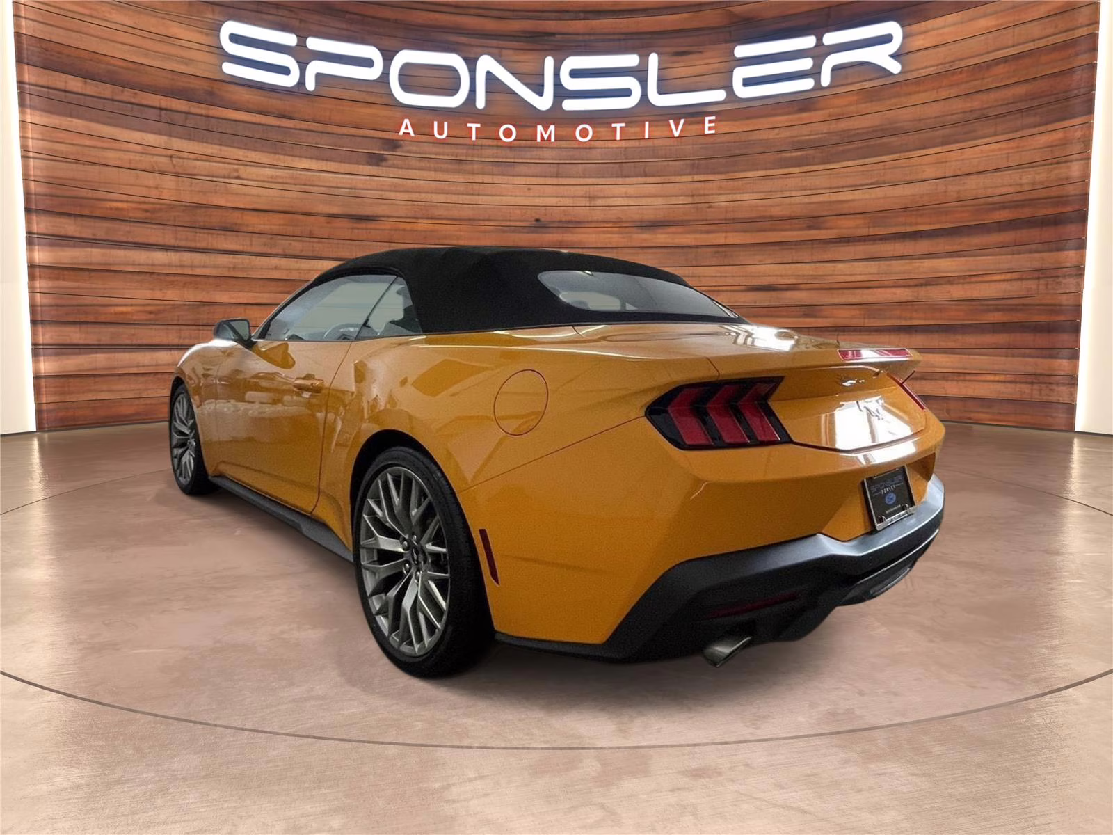 2026 Orange Fury Metallic Tri-Coat Ford Mustang EcoBoost Premium RWD Convertible