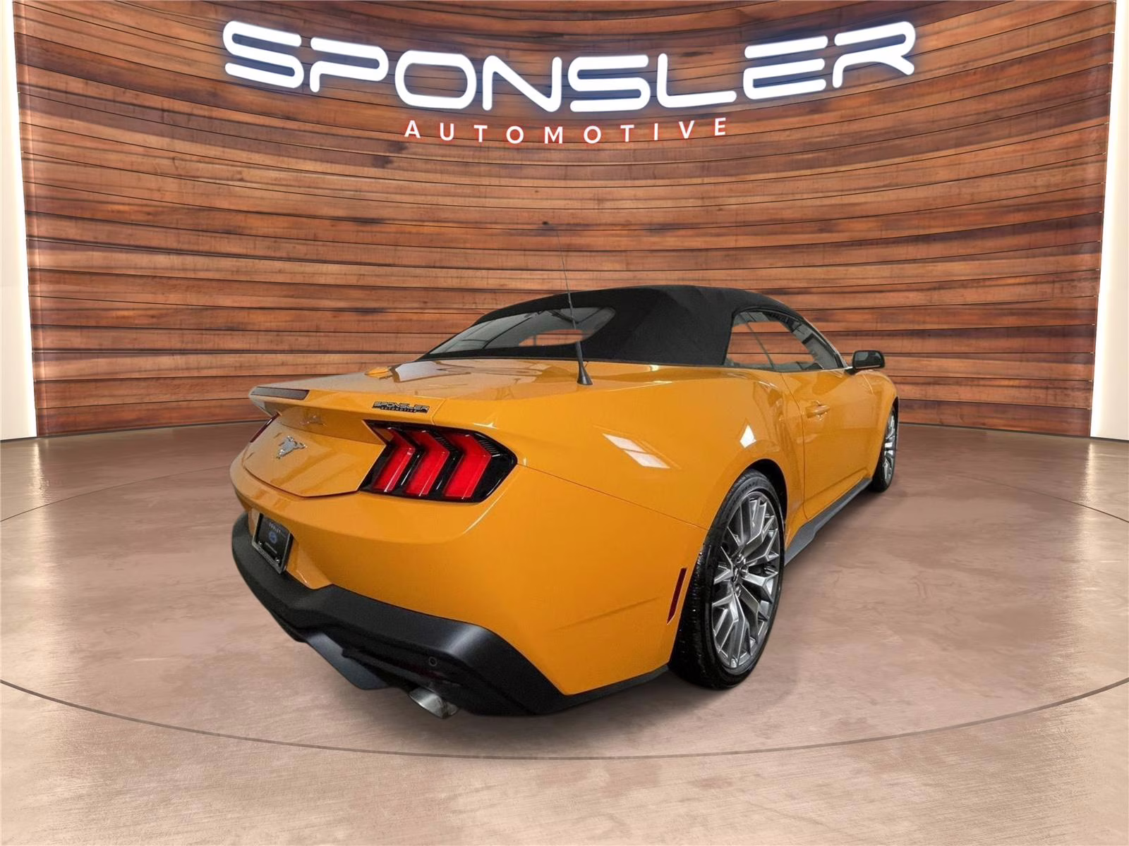 2026 Orange Fury Metallic Tri-Coat Ford Mustang EcoBoost Premium RWD Convertible