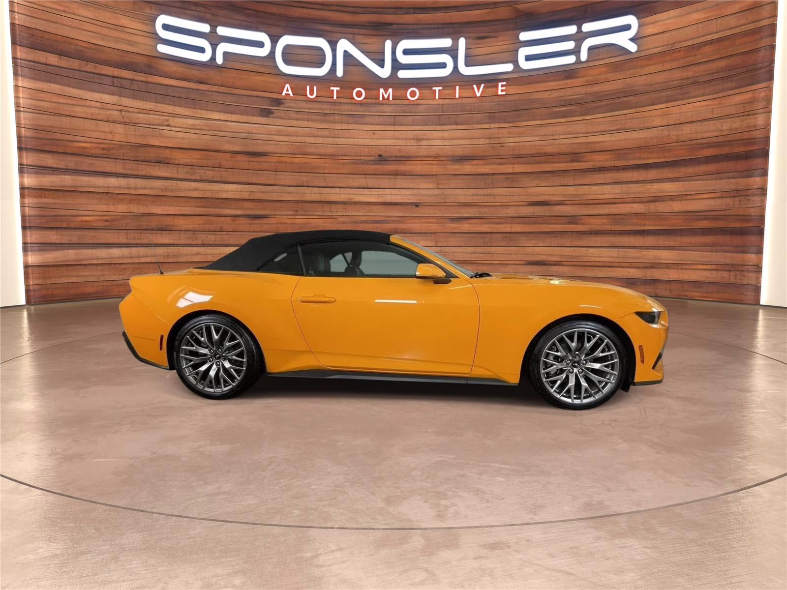 2026 Orange Fury Metallic Tri-Coat Ford Mustang EcoBoost Premium RWD Convertible