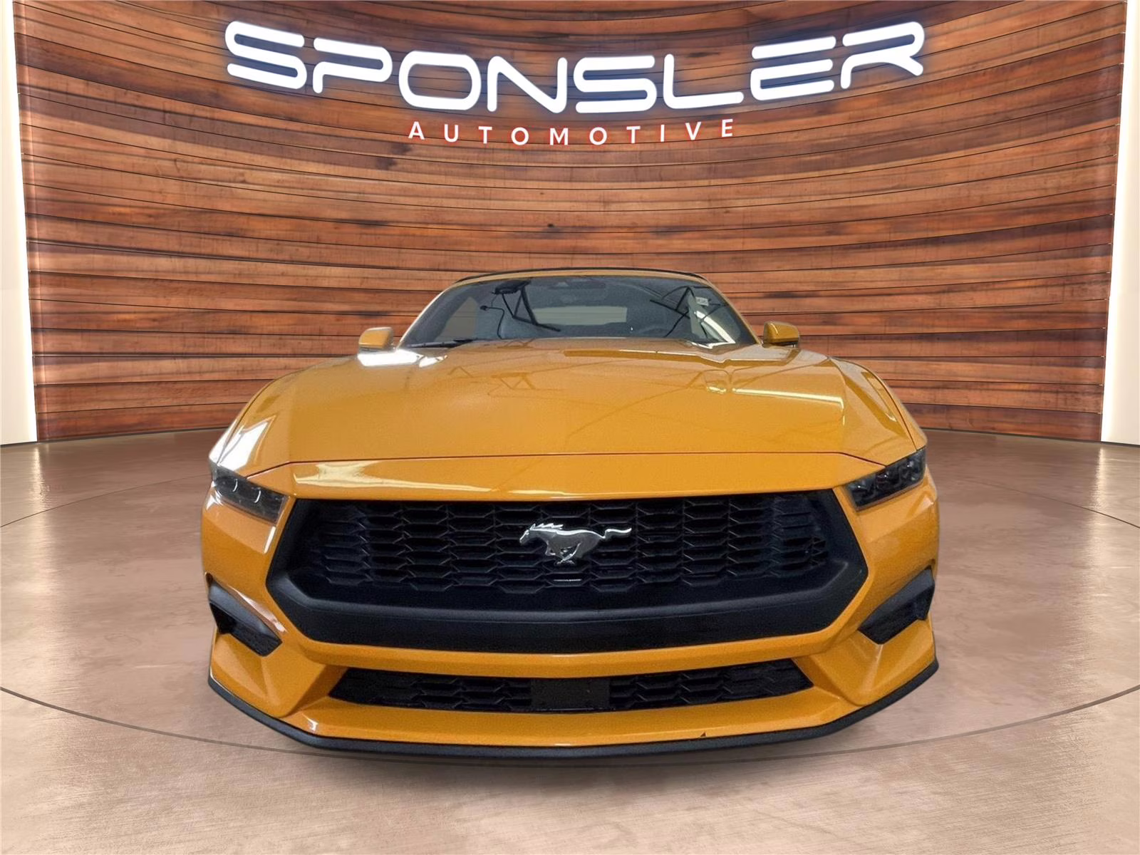 2026 Orange Fury Metallic Tri-Coat Ford Mustang EcoBoost Premium RWD Convertible
