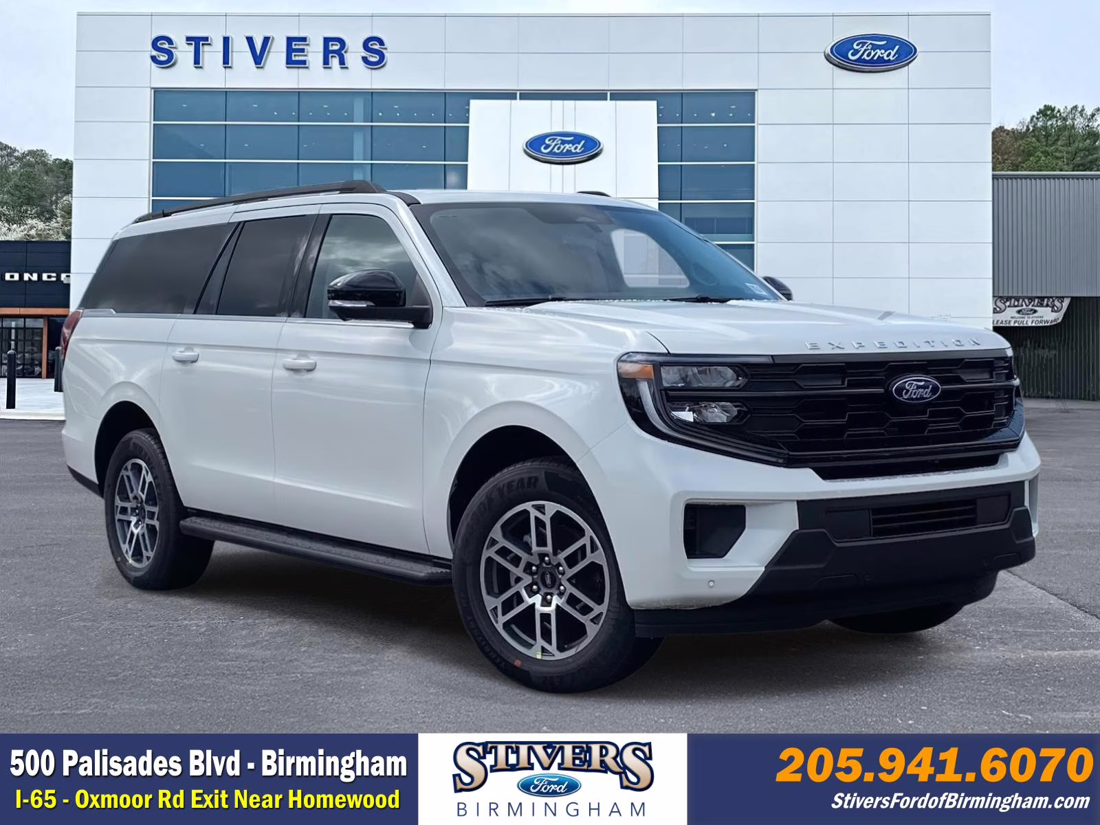2026 Star White Metallic Tri-Coat Ford Expedition Max Active RWD SUV