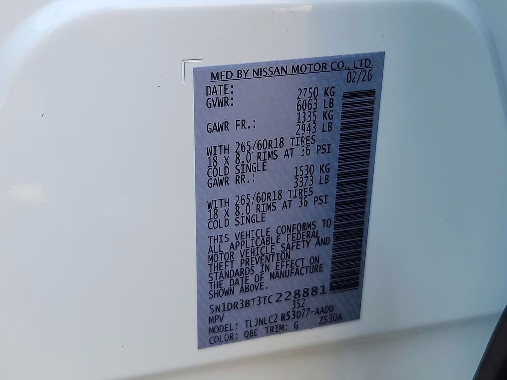 2026 Everest White Pearl Tricoat Nissan Pathfinder Rock Creek 4X4 SUV