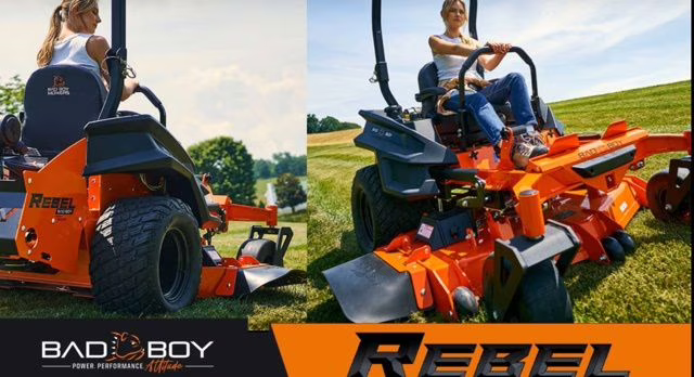 2026 Orange Bad Boy Rebel 72 Kawasaki 35HP