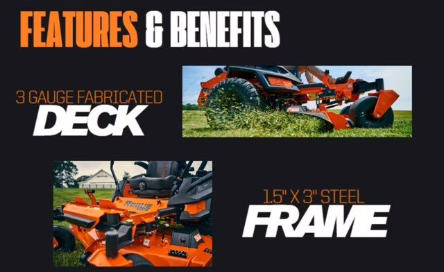 2026 Orange Bad Boy Rogue 54 Kawasaki 35HP