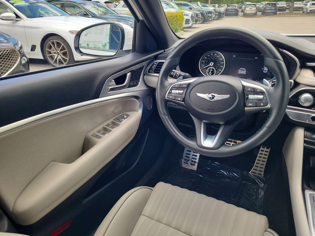 2023 Alta White Genesis G70 2.0T SPORT PRESTIGE RWD Sedan