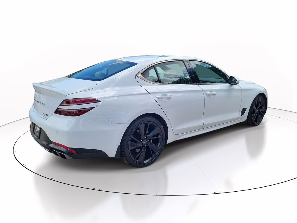 2023 Alta White Genesis G70 2.0T SPORT PRESTIGE RWD Sedan