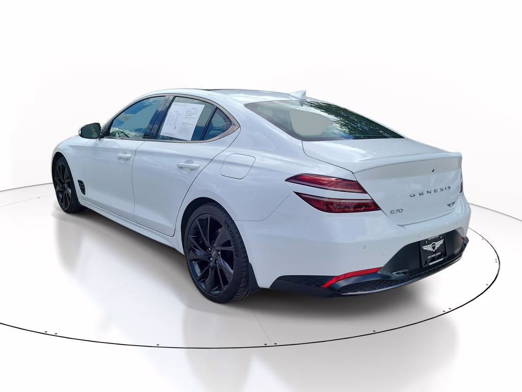 2023 Alta White Genesis G70 2.0T SPORT PRESTIGE RWD Sedan